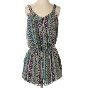 Allen B. Schwartz Tribal Print Multicolor Romper L